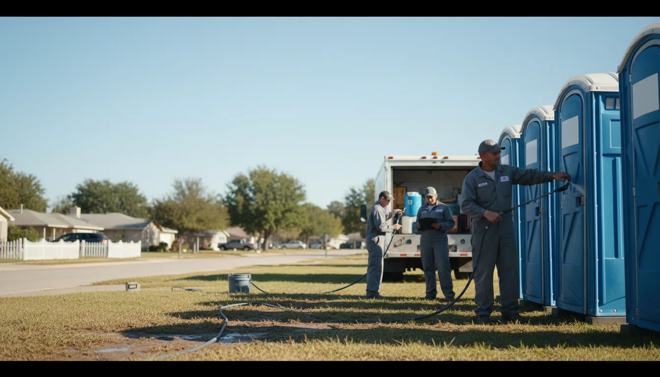 Long-Term Portable Toilet Rental in Farmersville, IL near me